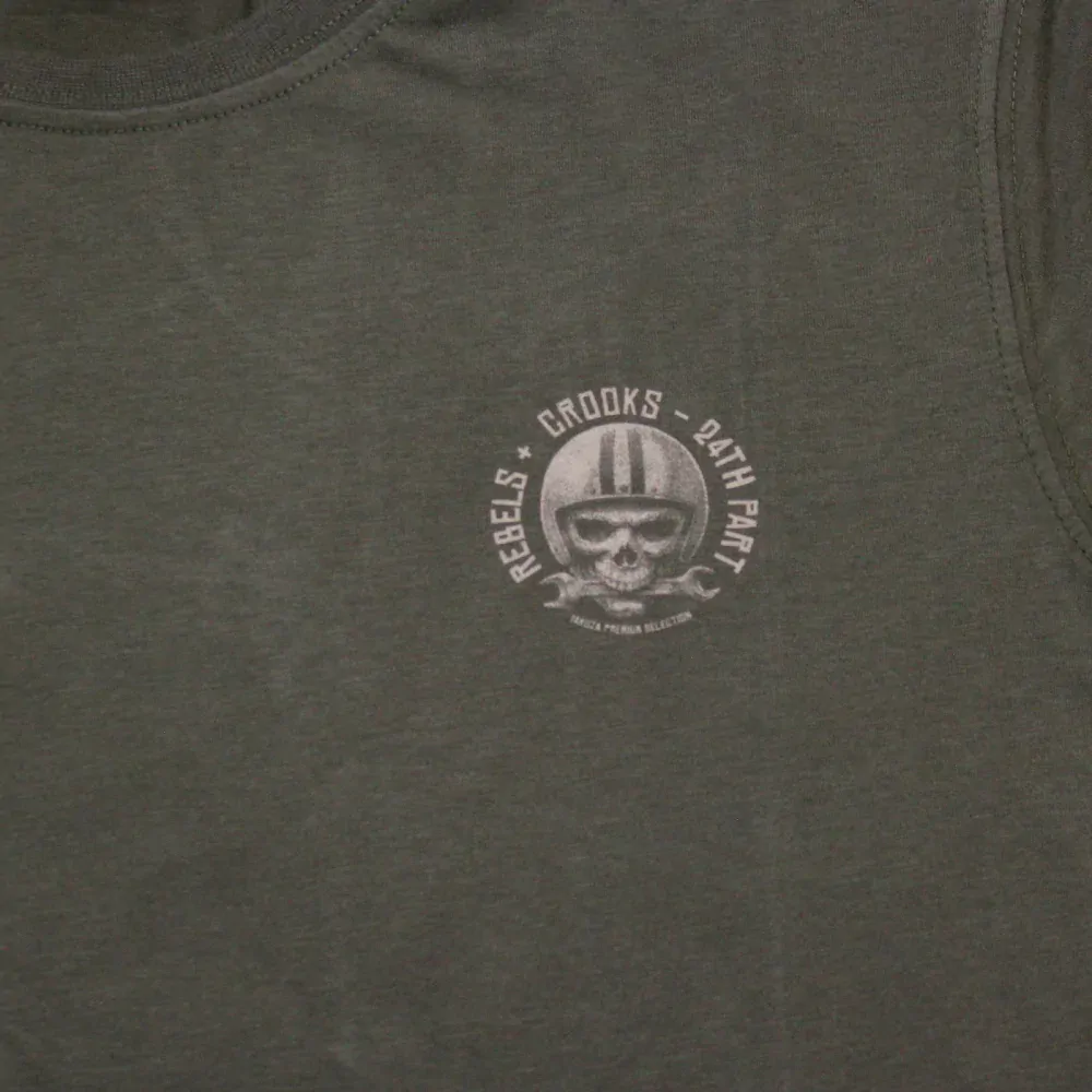 YAKUZA PREMIUM pánské tričko YPS 3605 tmavě olivové