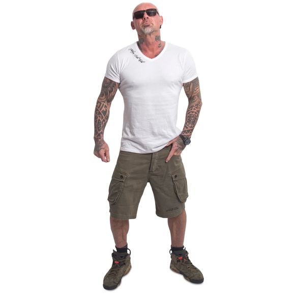 YAKUZA pánské kraťasy SHARDS CARGO SHORTS burnt olive