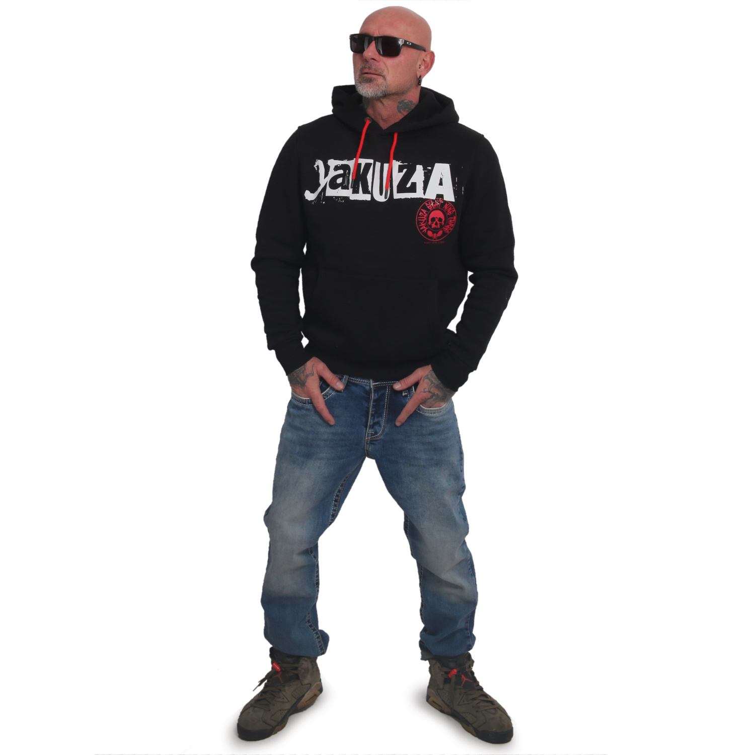 YAKUZA pánská mikina FU HOODIE black