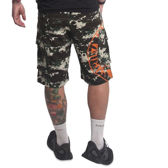 YAKUZA pánské kraťasy TWEAK CARGO SHORTS camouflage