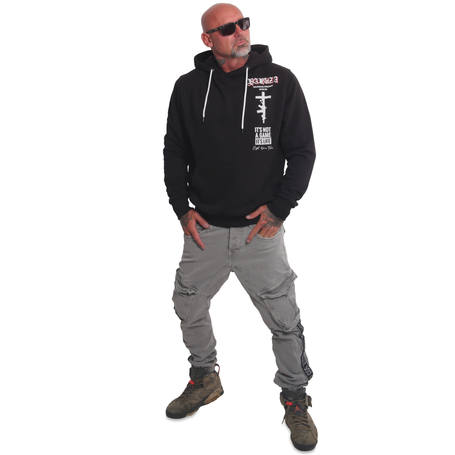 YAKUZA pánská mikina BARK HOODIE černá