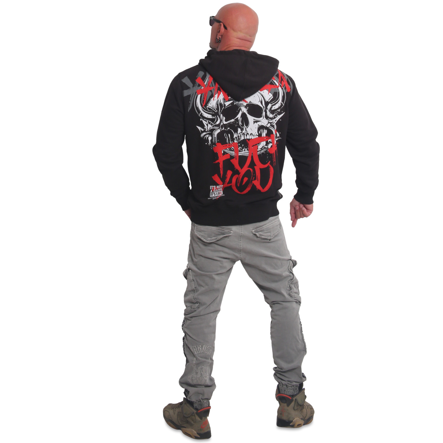 YAKUZA pánská mikina HORNED FU HOODIE černá