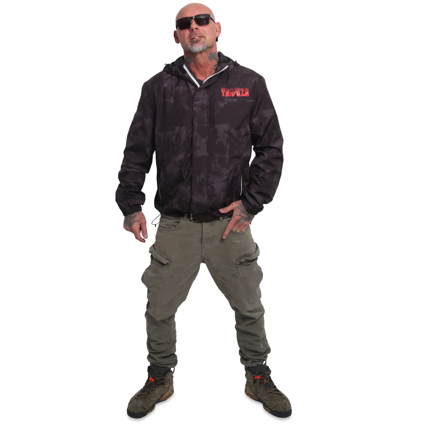 YAKUZA pánská bunda ROCKSTARZ WINDBREAKER černá