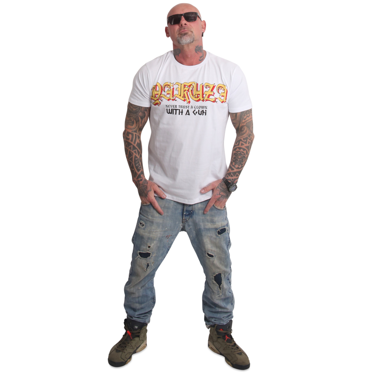 YAKUZA pánské tričko LIKE A CLOWN REGULAR T-SHIRT bílé