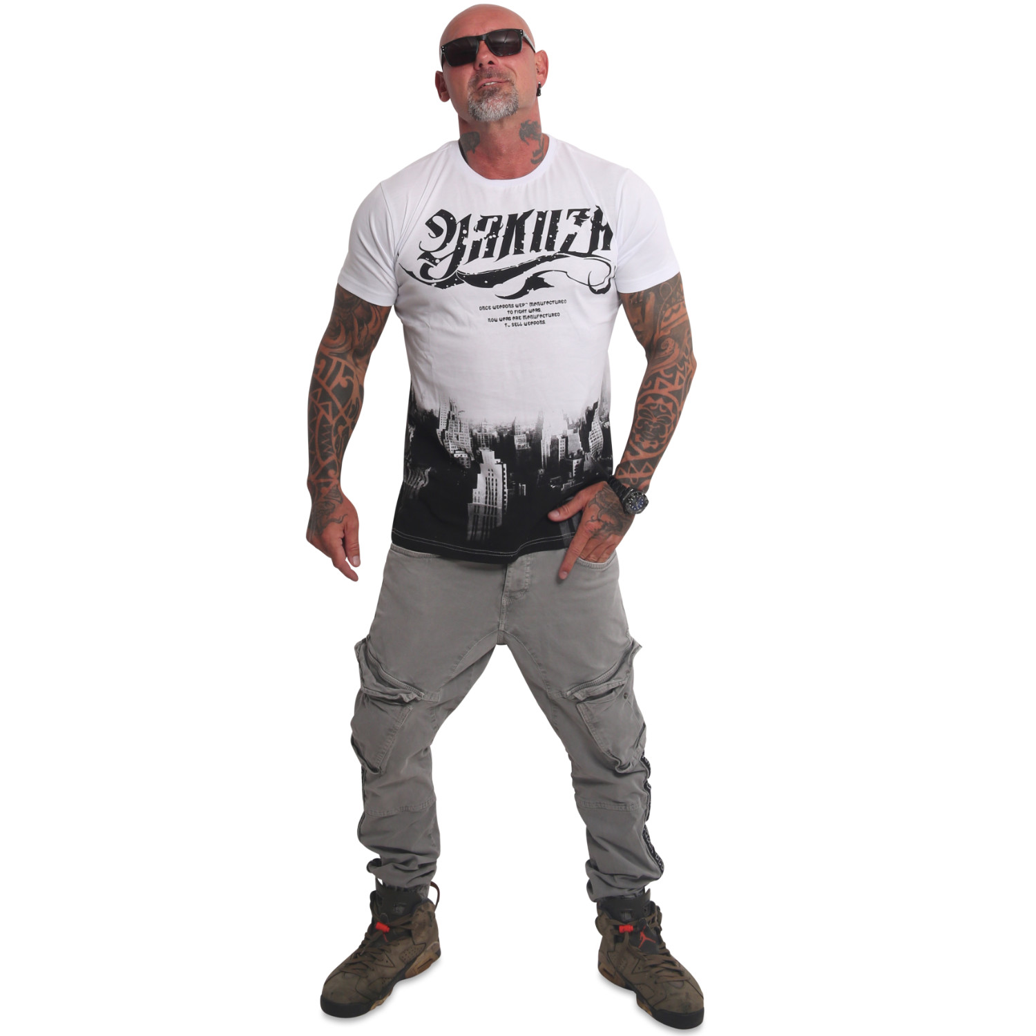 YAKUZA pánské tričko KNIGHTMARE REGULAR T-SHIRT bílé