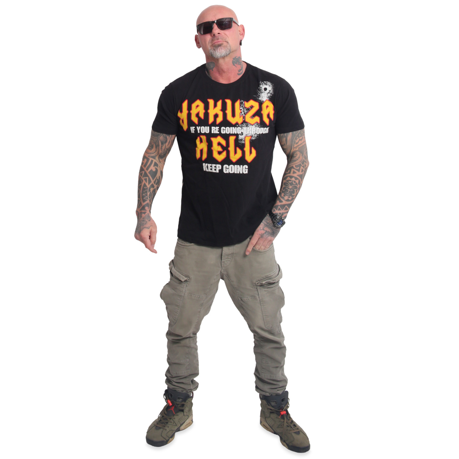 YAKUZA pánské tričko HELL REGULAR T-SHIRT černé