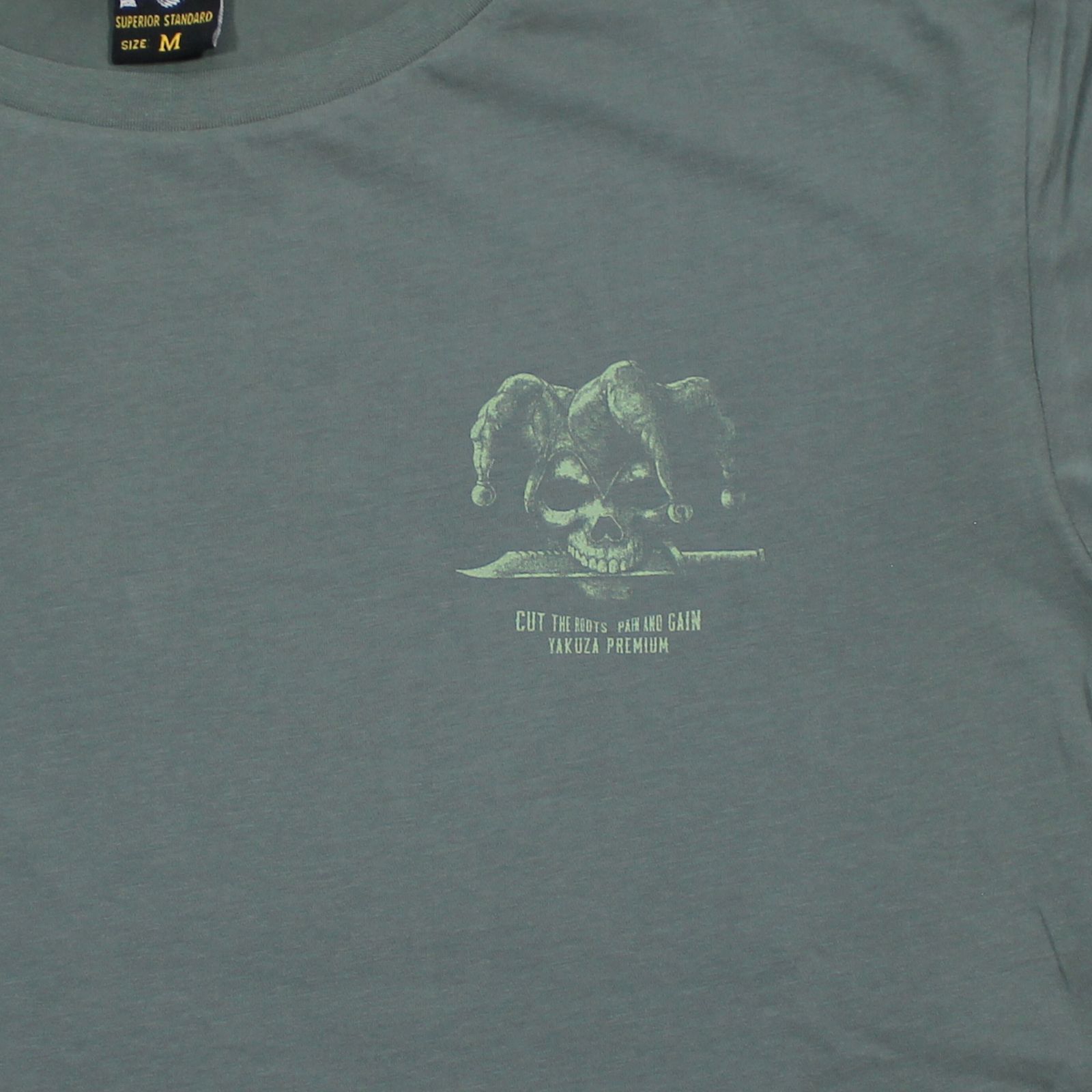 YAKUZA PREMIUM pánské tričko YPS 3916 šedá olivová 
