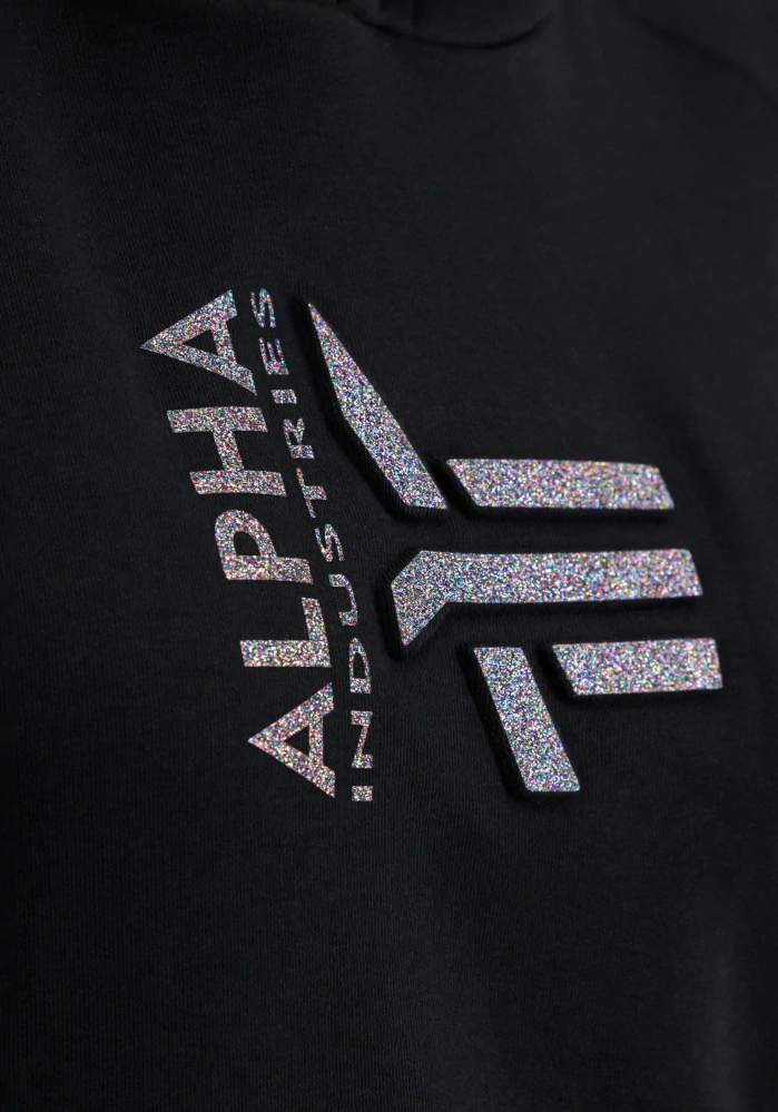ALPHA INDUSTRIES HOODY DRESS GLITTER WMN