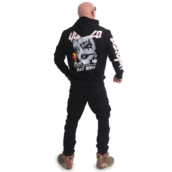 YAKUZA pánská mikina BAD BITX HOODIE black