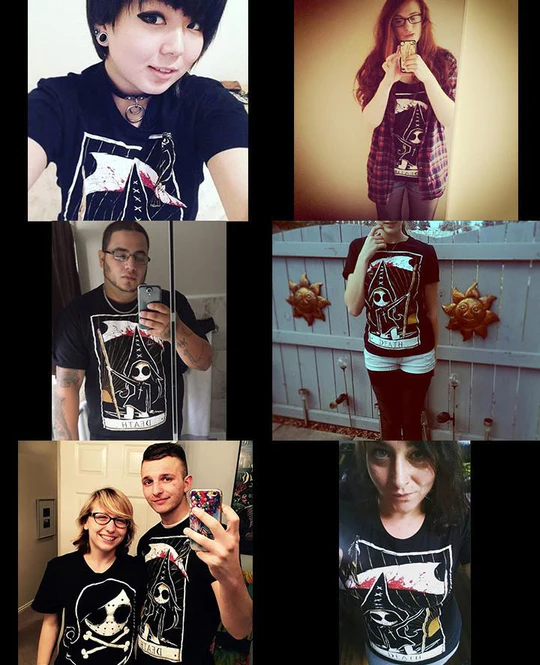 AKUMU INK THE DEATH CARD dámské tričko