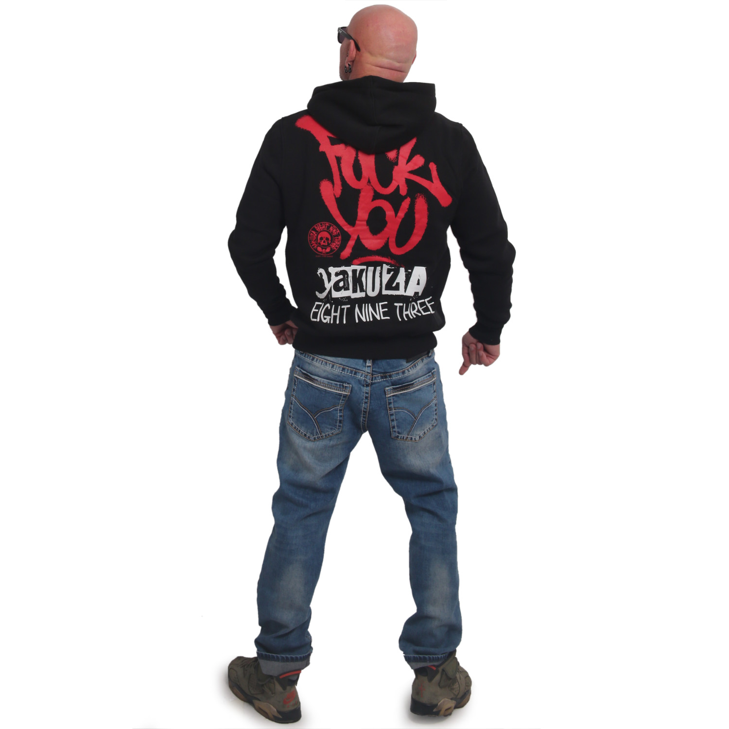 YAKUZA pánská mikina FU HOODIE black