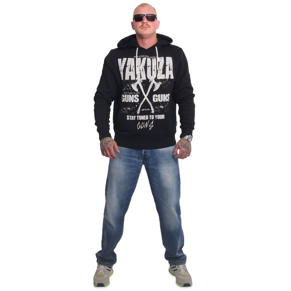 YAKUZA pánská mikina AXE HOODIE black