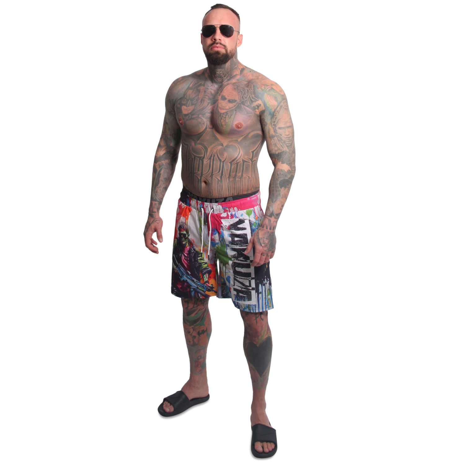 YAKUZA plavkové šortky SPECIALIST BOARD SHORTS barevné