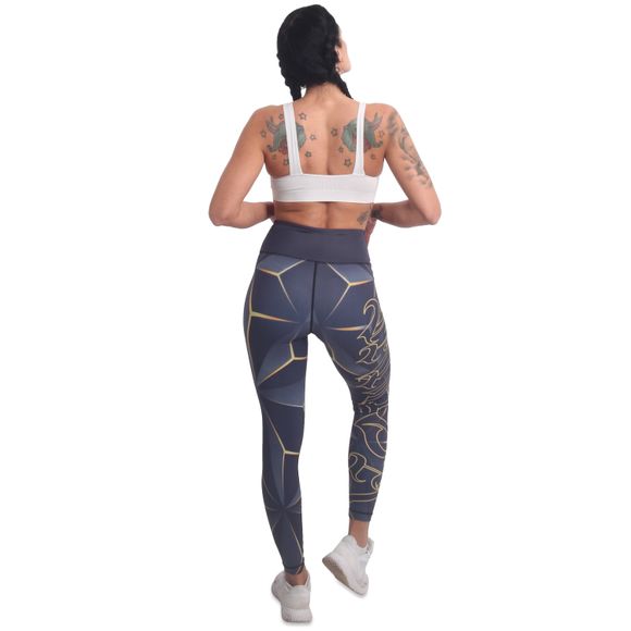 YAKUZA dámské legíny RHOMB SLIDE LEGGINGS black