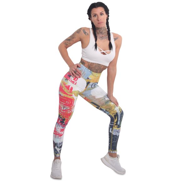 YAKUZA dámské legíny PLAY SLIDE LEGGINGS multicolored