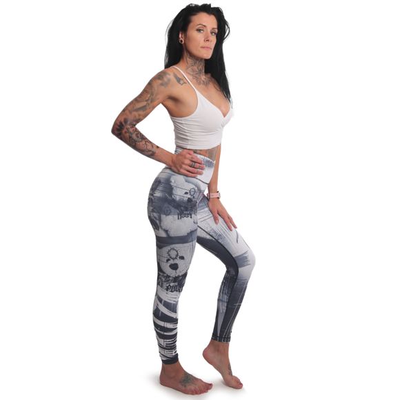 YAKUZA dámské legíny DIFFUSE SLIDE LEGGINGS multicolored