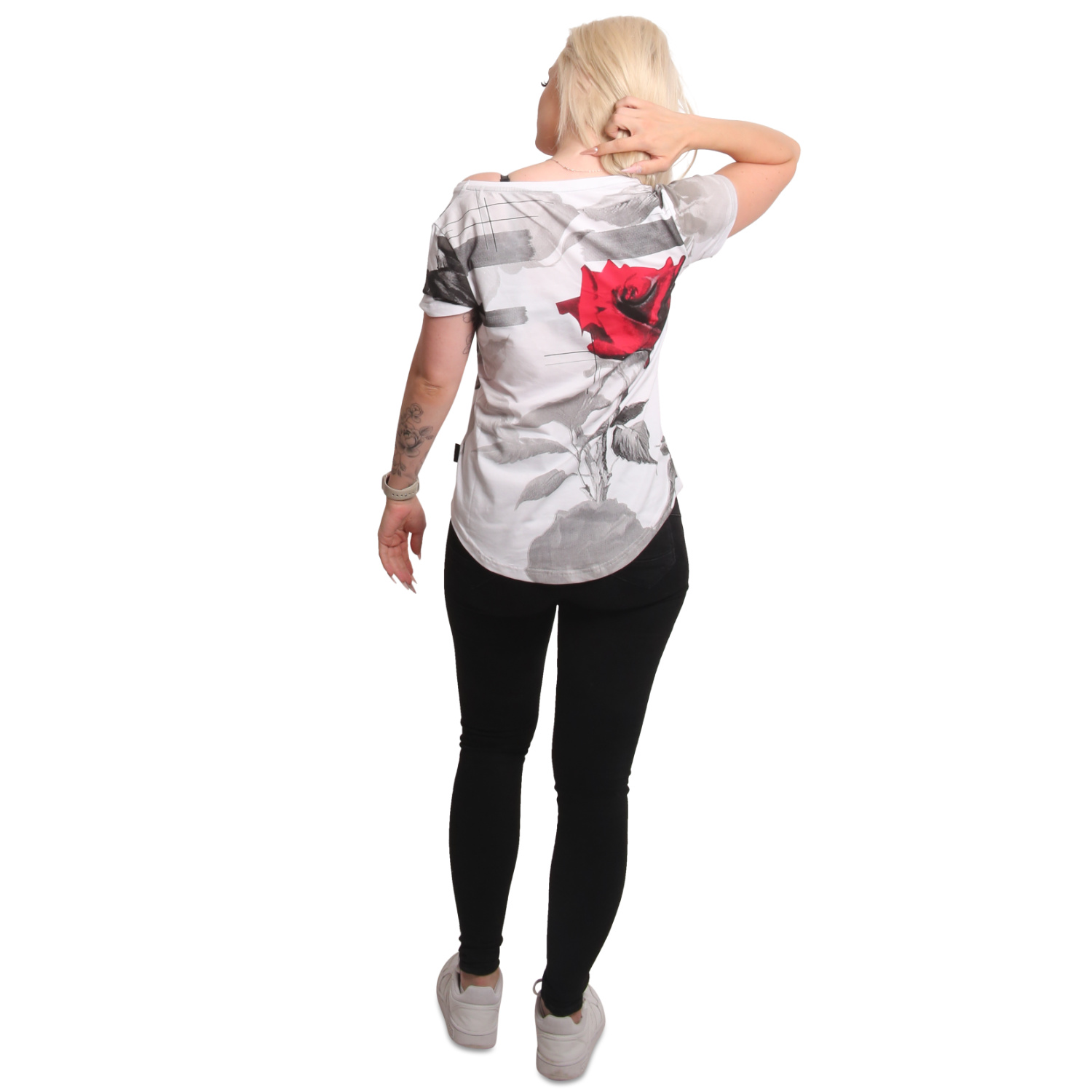 YAKUZA dámské tričko ETERNITY CURVED CREW NECK T-SHIRT bílé