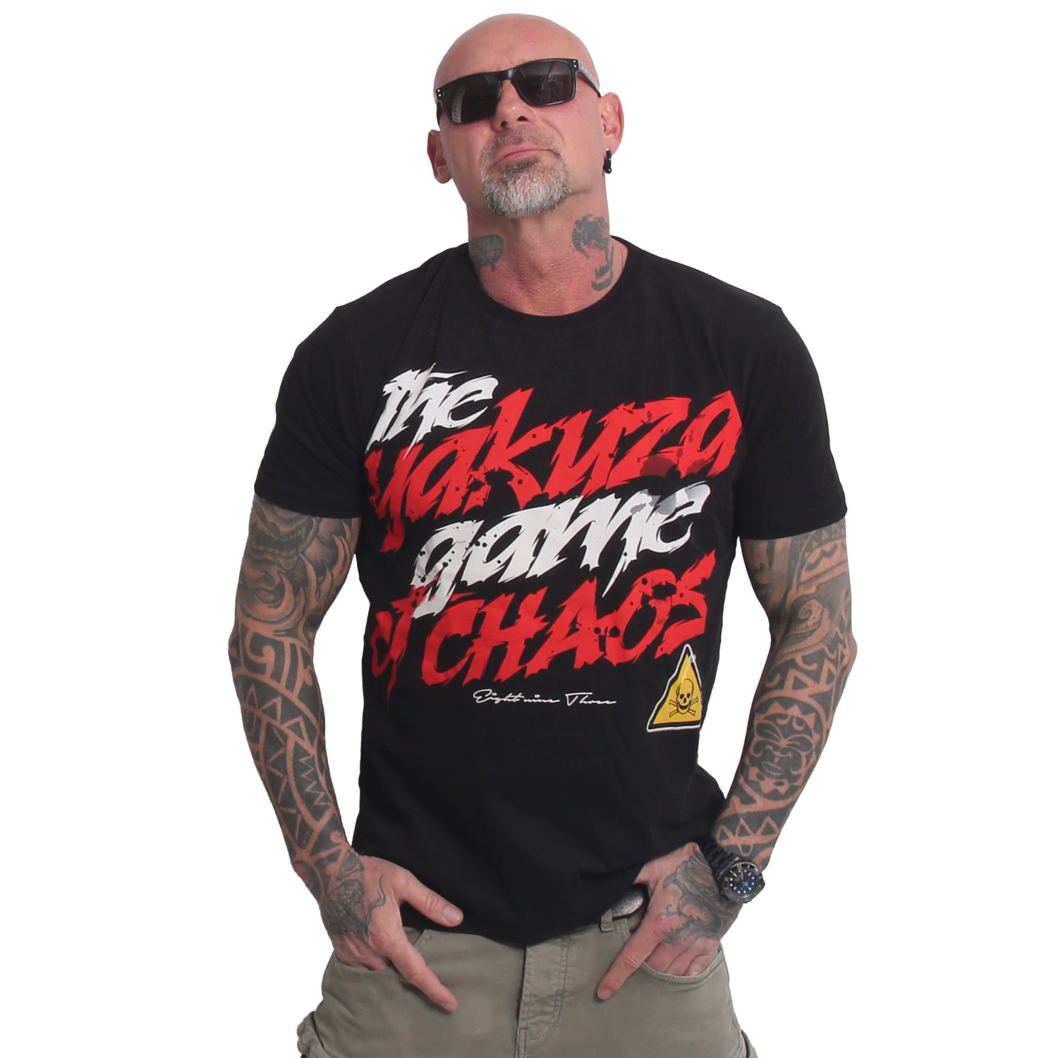 YAKUZA pánské tričko CHAOS REGULAR T-SHIRT černé