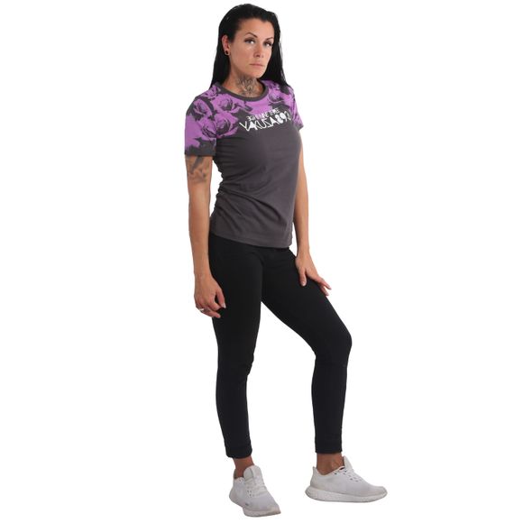 YAKUZA dámské tričko ROSES CREW NECK T-SHIRT rabbit