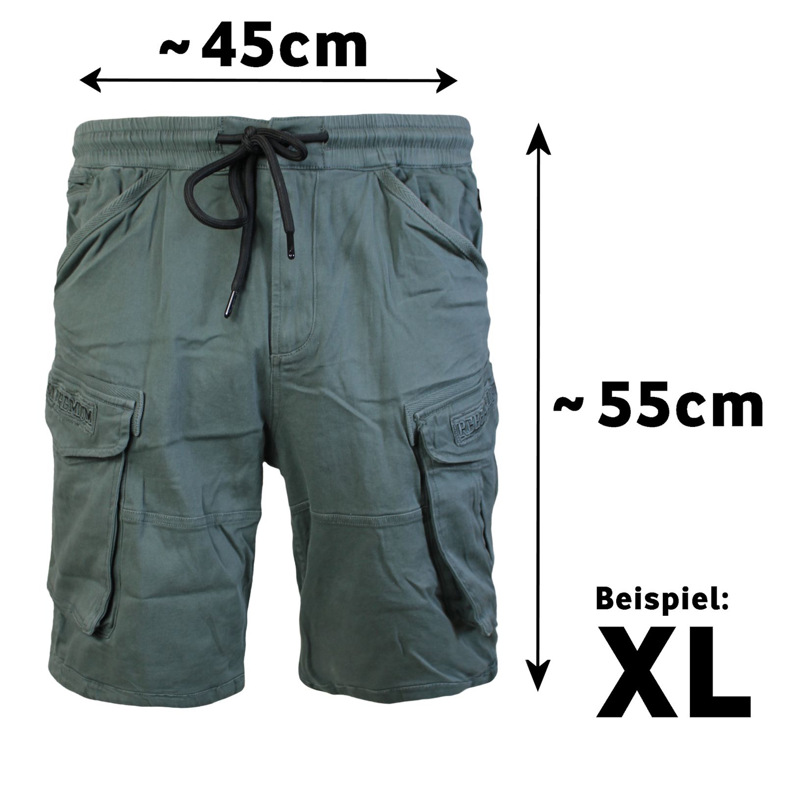 YAKUZA PREMIUM pánské kraťasy YP 3653 tmavě olivové