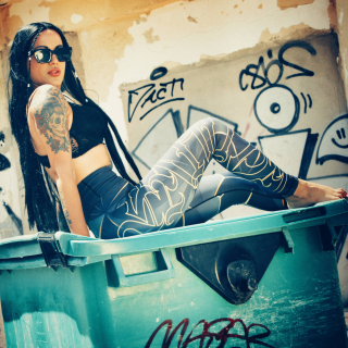 YAKUZA dámské legíny RHOMB SLIDE LEGGINGS black