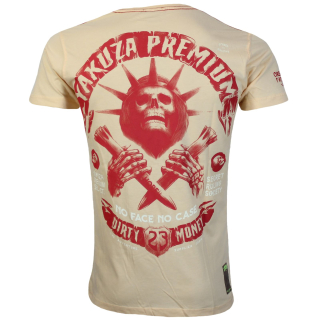 YAKUZA PREMIUM pánské tričko YPS 3517 světle oranžové