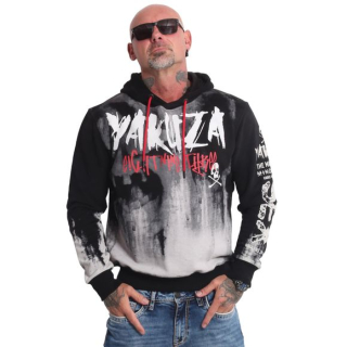YAKUZA pánská mikina SKULL TAG HOODIE black