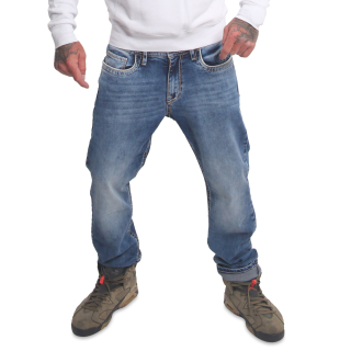 YAKUZA pánské džíny THRUSTERS STRAIGHT JEANS medium vintage