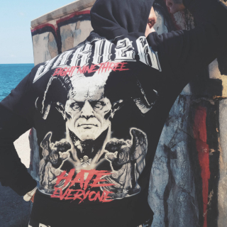 YAKUZA pánská mikina HATE HOODIE black
