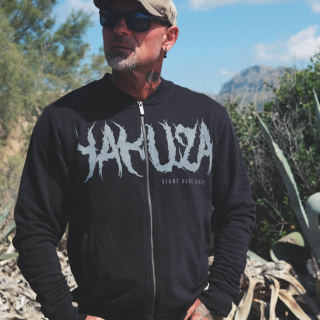 YAKUZA pánská mikina TWEAK ZIP MOCK NECK SWEATSHIRT black rflx