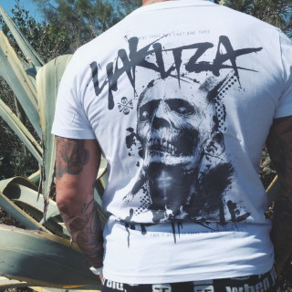 YAKUZA pánské tričko THE TROUBLE T-SHIRT white