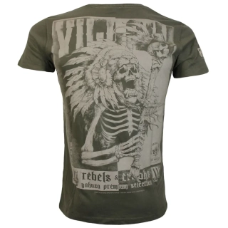 YAKUZA PREMIUM pánské tričko YPS 3605 tmavě olivové