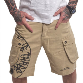 YAKUZA pánské kraťasy TWEAK CARGO SHORTS warm sand