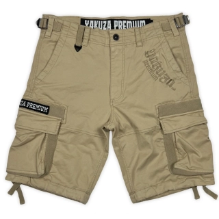 YAKUZA PREMIUM pánské kraťasy YP 3655 sand grey