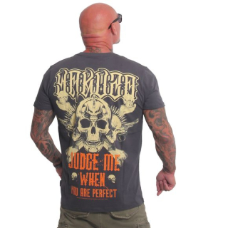 YAKUZA pánské tričko JUDGE ME T-SHIRT dark shadow