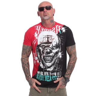 YAKUZA pánské tričko BEAST SPLICE T-SHIRT black/red