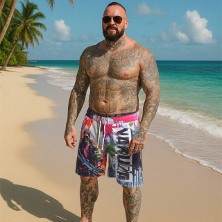 YAKUZA plavkové šortky SPECIALIST BOARD SHORTS barevné