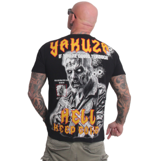 YAKUZA pánské tričko HELL REGULAR T-SHIRT černé
