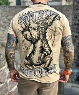 FACT OF LIFE pánské tričko MOGWAI světle hnědé