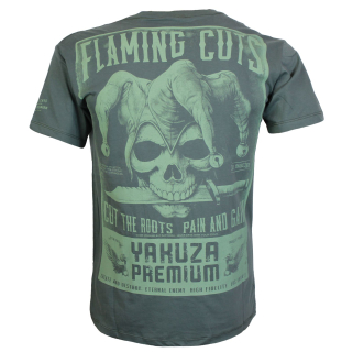 YAKUZA PREMIUM pánské tričko YPS 3916 šedá olivová 