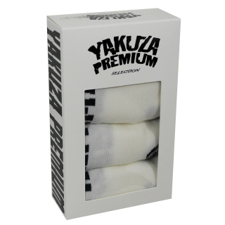 YAKUZA PREMIUM pánské ponožky YPSO3884 bílé