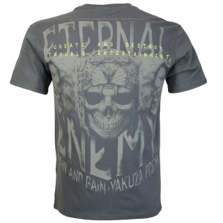 YAKUZA PREMIUM pánské tričko YPS 3903 tmavě šedé