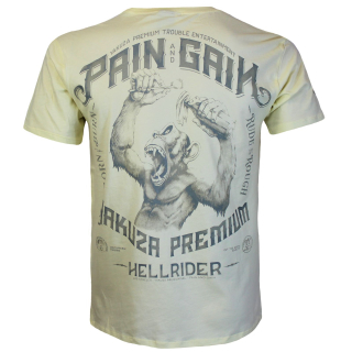 YAKUZA PREMIUM pánské tričko YPS 3909 světle žluté