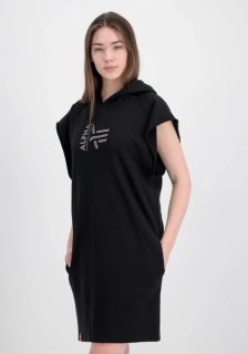 ALPHA INDUSTRIES HOODY DRESS GLITTER WMN