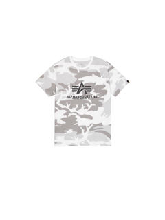 ALPHA INDUSTRIES pánské tričko BASIC BIG LOGO CAMO 100501C/385 maskáčové