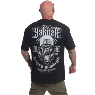 YAKUZA pánské tričko MONKEYS OVERSIZED black
