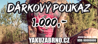 DÁRKOVÝ POUKAZ 1000,- Kč