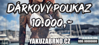 DÁRKOVÝ POUKAZ 10000,- Kč